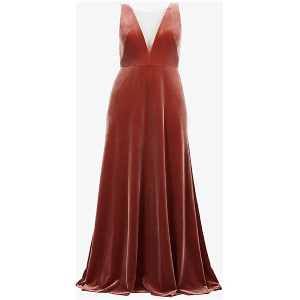 Anthropologie Jenny Yoo Logan Gown English Rose Size 16